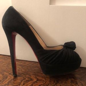 AUTHENTIC Christian Louboutin Black Suede Pump